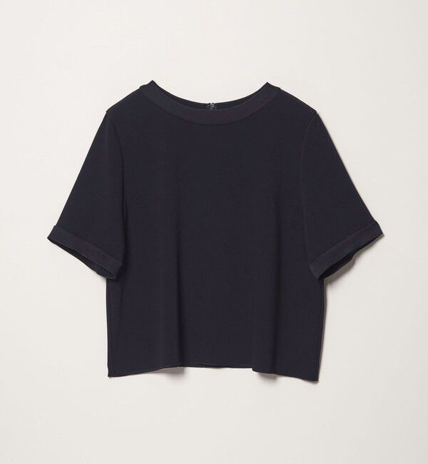 STEVEN ALAN「＜Steven Alan＞バックサテン ジョーゼット ショートスリーブ ブラウス」|シャツ・ブラウス|