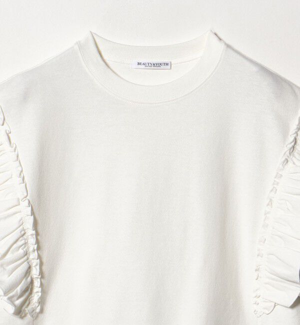 BEAUTY&YOUTH UNITED ARROWS「コットンフリル ショートスリーブ カットソー」|Tシャツ・カットソー|