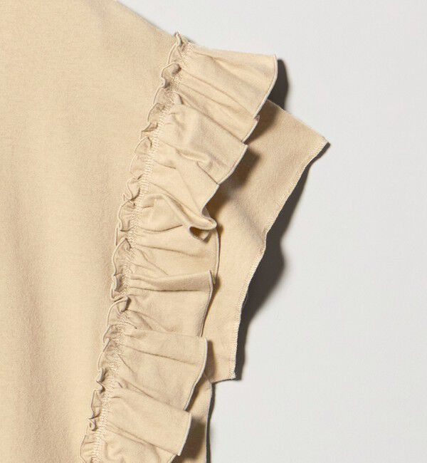 BEAUTY&YOUTH UNITED ARROWS「コットンフリル ショートスリーブ カットソー」|Tシャツ・カットソー|
