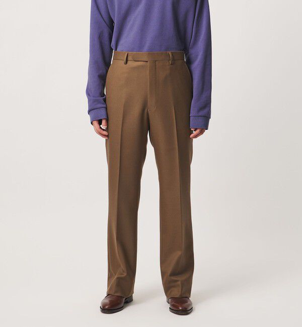 UNITED ARROWS「ギャバジン フレア ノープリーツ スラックス ヨコストレッチ」|スーツ|