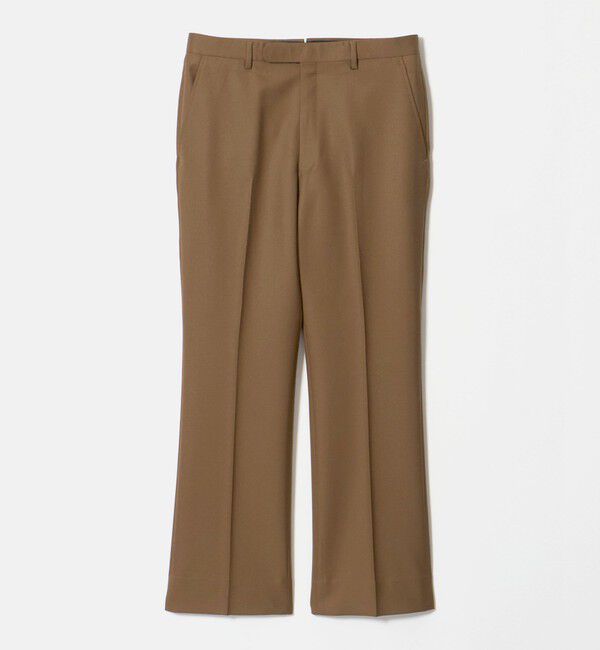 UNITED ARROWS「ギャバジン フレア ノープリーツ スラックス ヨコストレッチ」|スーツ|