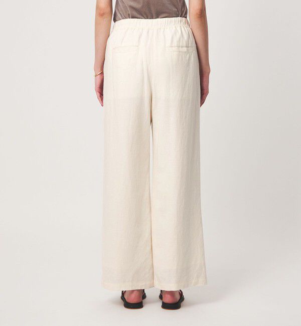 UNITED ARROWS green label relaxing「BREEZE LINEN ブリーズリネン ワイド パンツ 3 オフホワイト」|その他|
