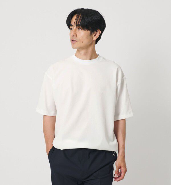 BEAUTY&YOUTH UNITED ARROWS「フラックス ライク アジャスト クルーネック Tシャツ 吸水速乾 ストレッチ 通気性」|Tシャツ・カットソー|