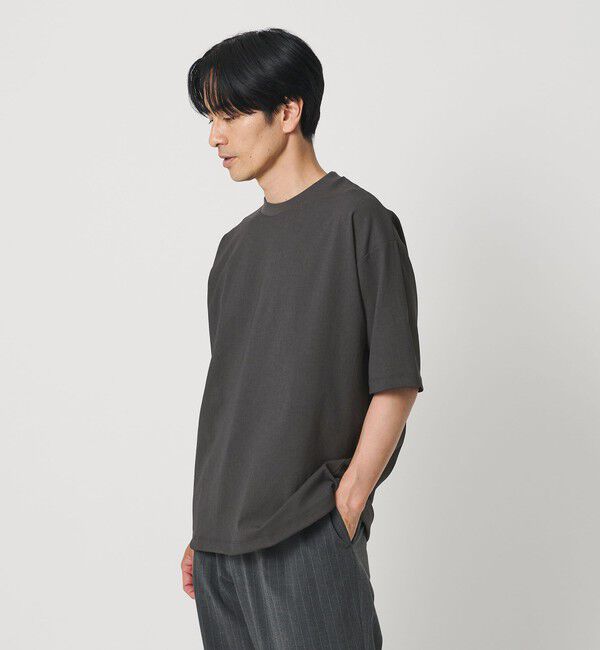 BEAUTY&YOUTH UNITED ARROWS「フラックス ライク アジャスト クルーネック Tシャツ 吸水速乾 ストレッチ 通気性」|Tシャツ・カットソー|