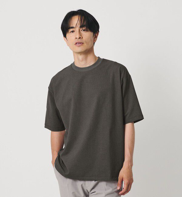 BEAUTY&YOUTH UNITED ARROWS「フラックス ライク アジャスト クルーネック Tシャツ 吸水速乾 ストレッチ 通気性」|Tシャツ・カットソー|