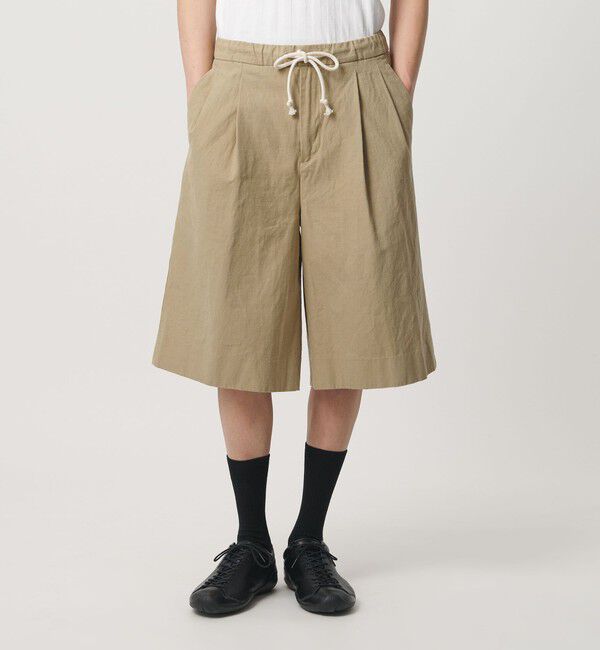 MONKEY TIME「コットン ヘンプ 2P バギー イージー ショーツ」|その他|BEIGE
