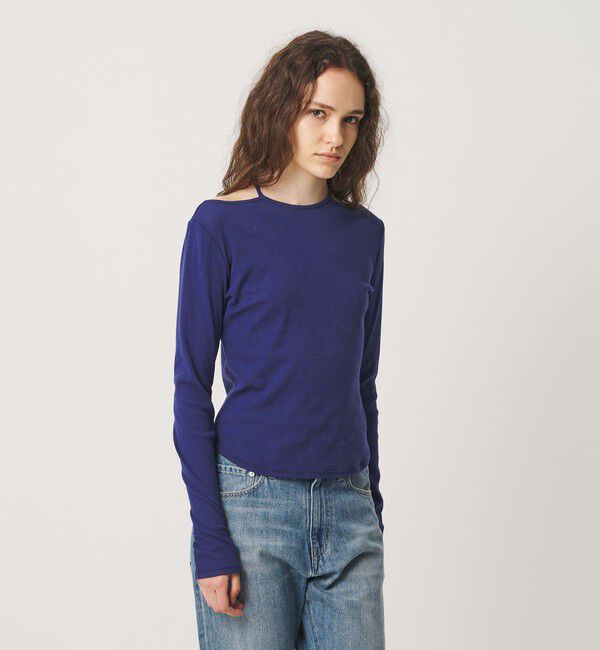 ATTISESSION「＜ATTISESSION＞コットンカシミヤ ホルターネックカットソー」|Tシャツ・カットソー|