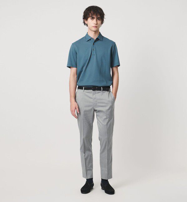 UNITED ARROWS「クールモーション ツイル サイドエクステンド ノープリーツ スラックス COMFORT EASY‐MODEL 接触冷感 吸水」|スラックス|