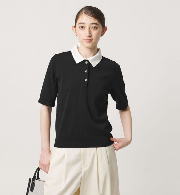 UNITED ARROWS「ポロコンビ 4WAY ニット ‐ウォッシャブル‐」|ニット・セーター|