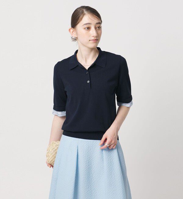 UNITED ARROWS「ポロコンビ 4WAY ニット ‐ウォッシャブル‐」|ニット・セーター|