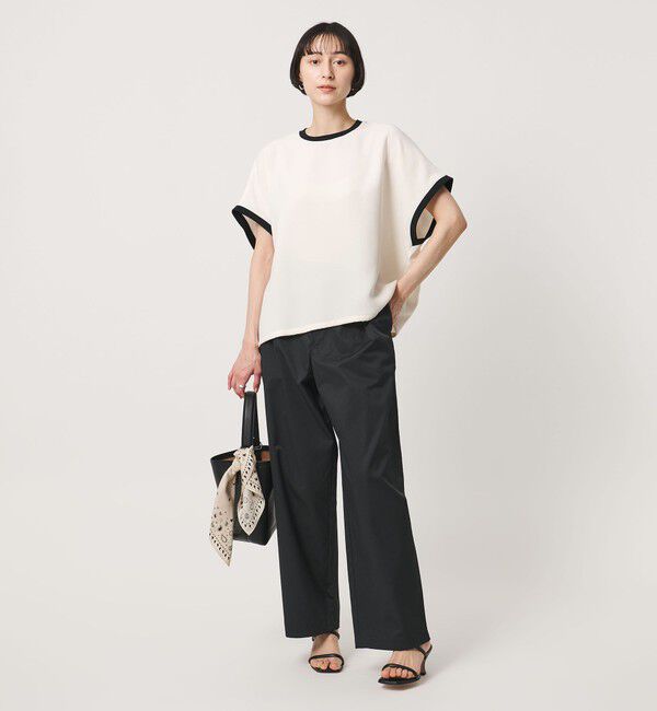 UNITED ARROWS「COMFY ドルマン ショートスリーブ ブラウス ‐防汚 UVカット ウォッシャブル‐」|シャツ・ブラウス|