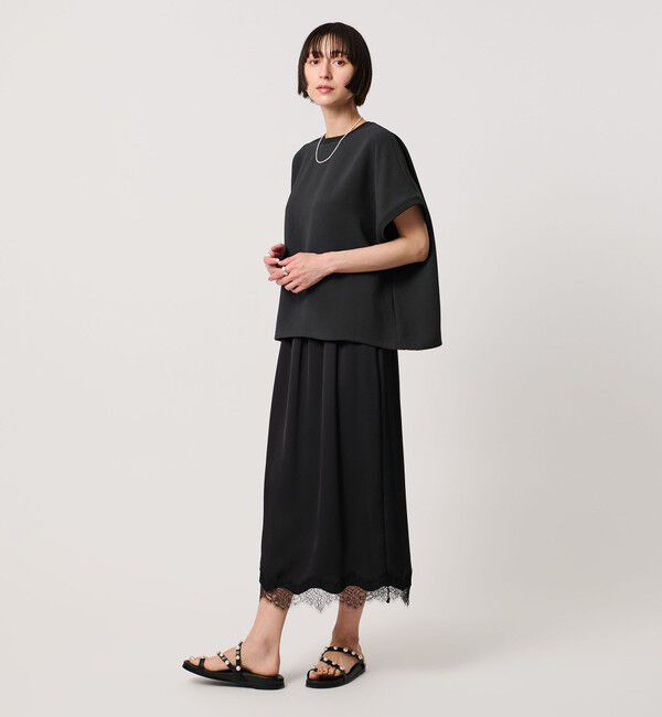 UNITED ARROWS「COMFY ドルマン ショートスリーブ ブラウス ‐防汚 UVカット ウォッシャブル‐」|シャツ・ブラウス|