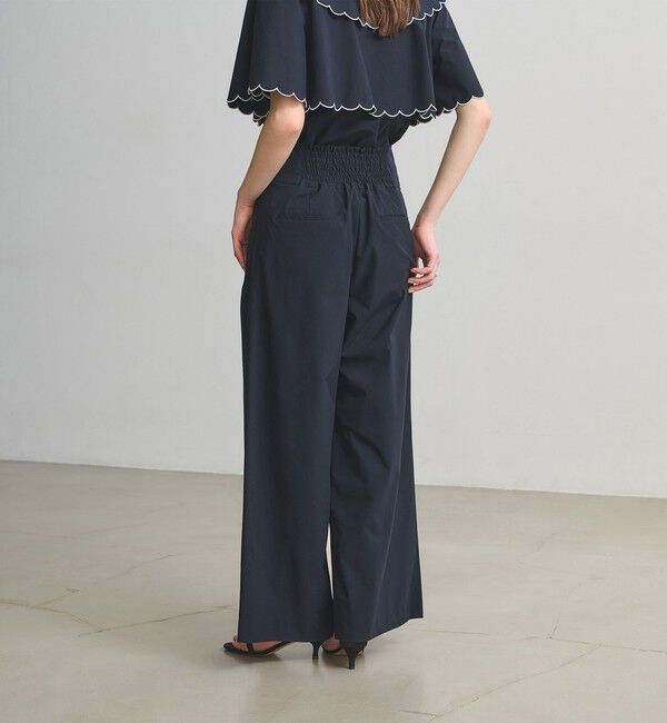 UNITED ARROWS「イージー ワイドパンツ ‐はっ水 UVカット 防シワ ウォッシャブル‐」|スラックス|