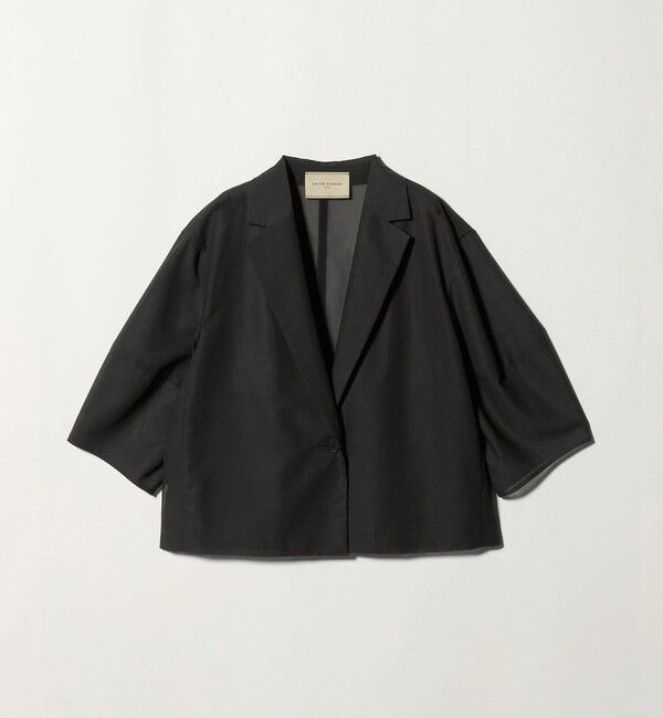 UNITED ARROWS「シアー ショート ジャケット ‐ウォッシャブル‐」|テーラードジャケット|