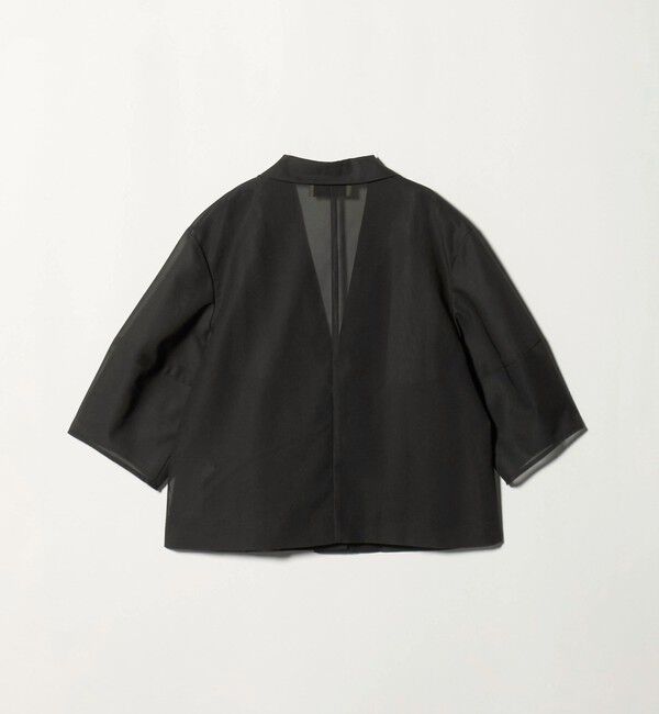 UNITED ARROWS「シアー ショート ジャケット ‐ウォッシャブル‐」|テーラードジャケット|