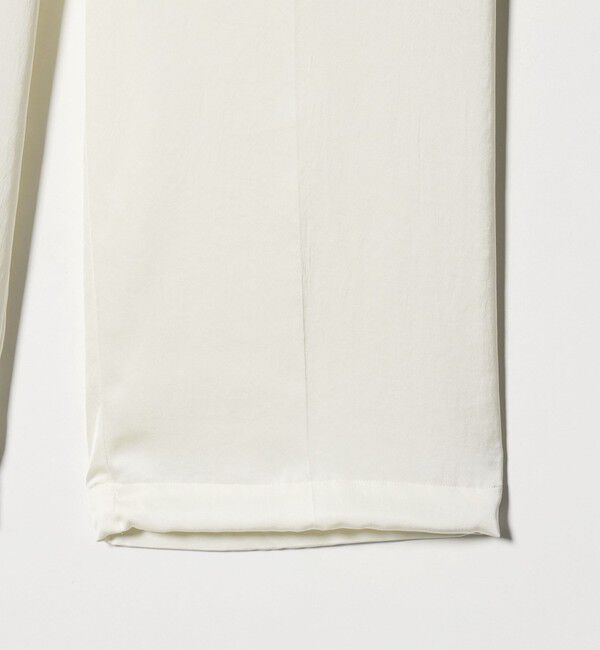 UNITED ARROWS「サテン クリーン ポケット パンツ OFF WHITE ‐ウォッシャブル‐」|カーゴ|