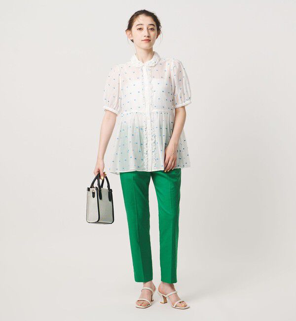 UNITED ARROWS「2トーン ドット ジャガード シャツ」|シャツ・ブラウス|