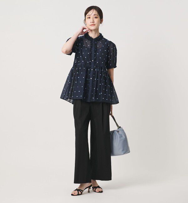 UNITED ARROWS「2トーン ドット ジャガード シャツ」|シャツ・ブラウス|