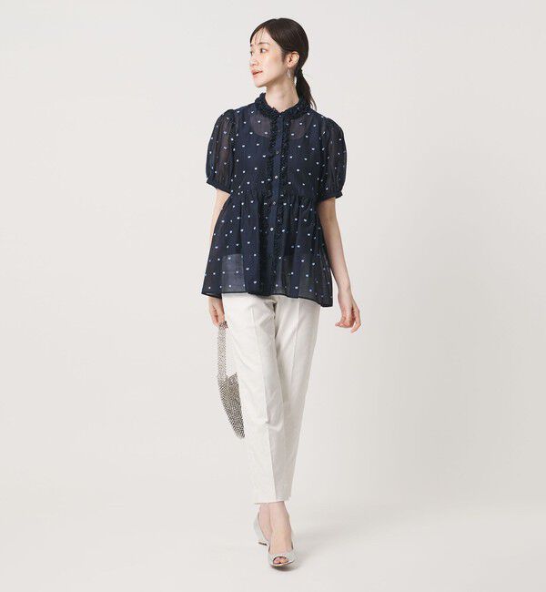 UNITED ARROWS「2トーン ドット ジャガード シャツ」|シャツ・ブラウス|