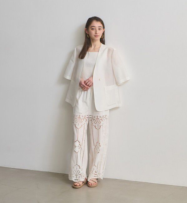 UNITED ARROWS「イミテーションパール トングサンダル」|サンダル|