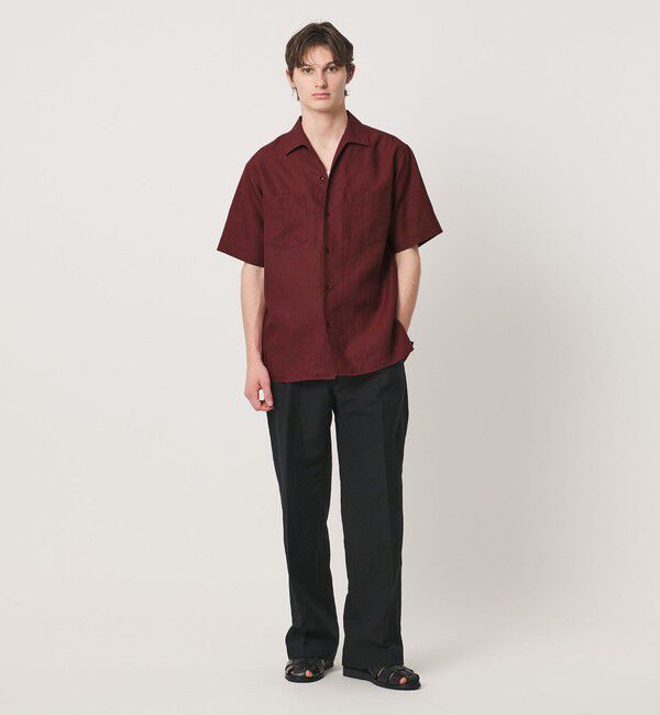 UNITED ARROWS「リネンキャンブリック ワンピースオープンカラーシャツ」|シャツ・ブラウス|