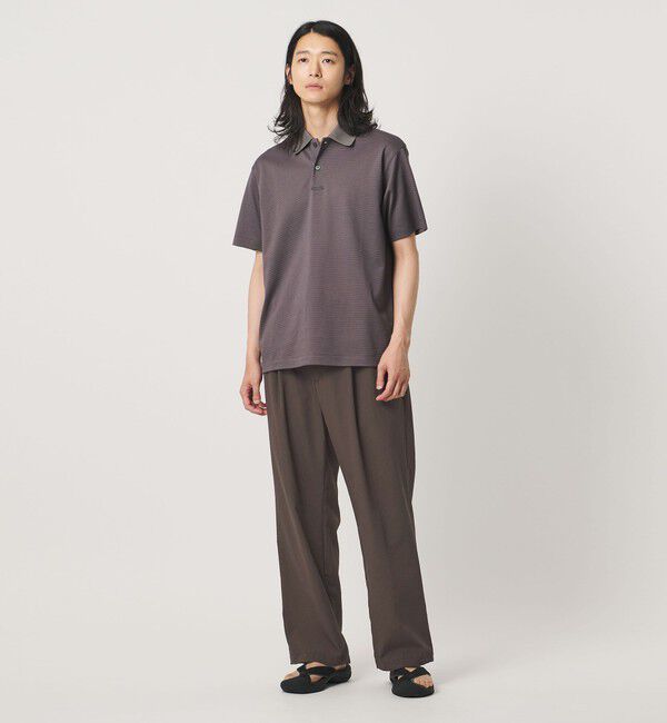 UNITED ARROWS「DotAir ドットエア ヘムコード ２プリーツ パンツ 吸水速乾 タテストレッチ」|スラックス|