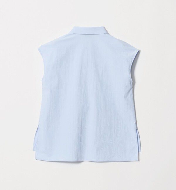 UNITED ARROWS「メロー フリル スキッパー フレンチスリーブ シャツ ‐防シワ 吸水速乾 UVカット 遮熱性 接触冷感‐」|シャツ・ブラウス|