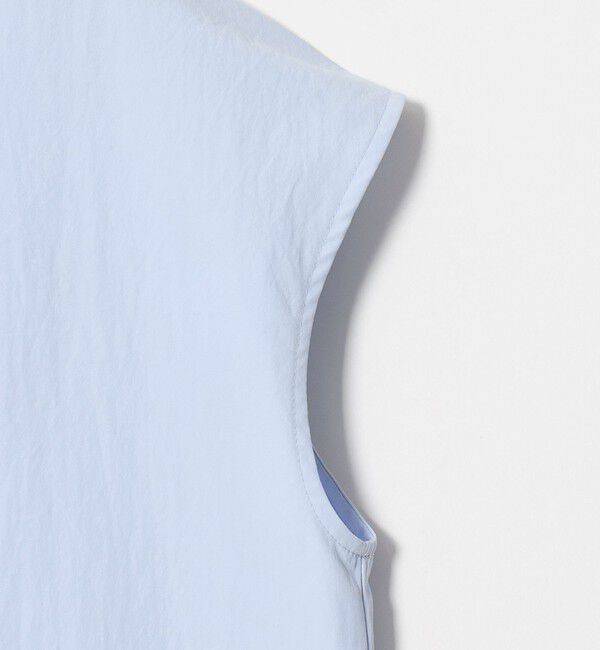 UNITED ARROWS「メロー フリル スキッパー フレンチスリーブ シャツ ‐防シワ 吸水速乾 UVカット 遮熱性 接触冷感‐」|シャツ・ブラウス|