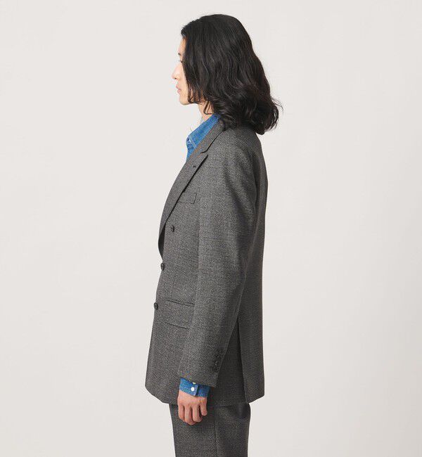 UNITED ARROWS「ハウンドトゥース ダブル 6ボタン テーラードジャケット ヨコストレッチ」|スーツ|