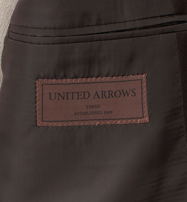 UNITED ARROWS「ブラウン シャークスキン ダブル 6ボタン スーツ MCーMODEL ヨコストレッチ」|スーツ|