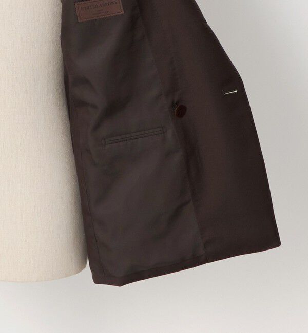 UNITED ARROWS「ブラウン シャークスキン ダブル 6ボタン スーツ MCーMODEL ヨコストレッチ」|スーツ|