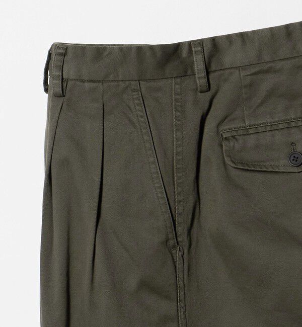 UNITED ARROWS「＜District＞ウォッシュド チノ ２プリーツ ワイドパンツ」|チノ|