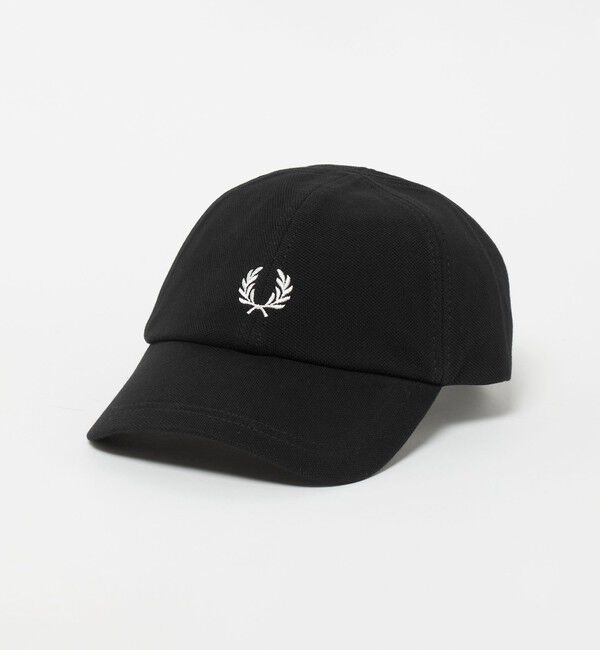 UNITED ARROWS green label relaxing「＜FRED PERRY＞ピケ ロゴ キャップ」|キャップ・キャスケット|BLACK