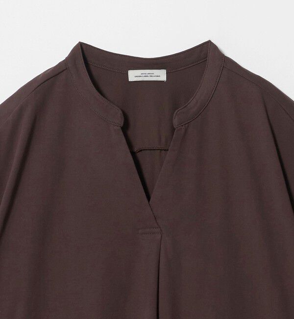UNITED ARROWS green label relaxing「【WEB限定】＜at ease＞スキッパー カットソー 接触冷感 UVカット 遮熱」|Tシャツ・カットソー|
