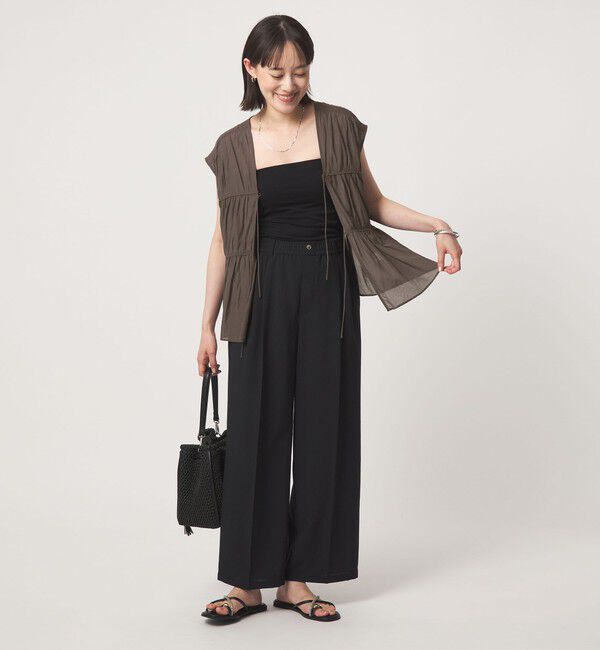 UNITED ARROWS green label relaxing「ボリューム 2WAY リボン ノースリーブ ブラウス」|シャツ・ブラウス|