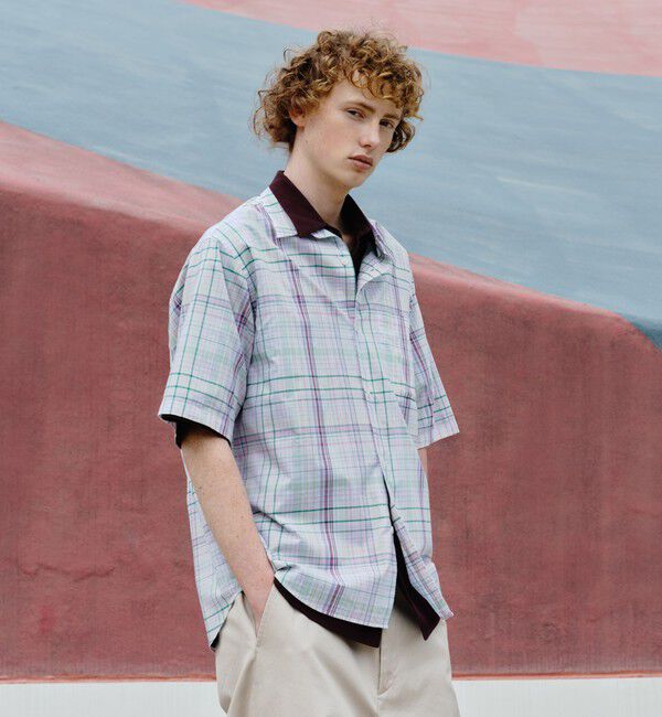 UNITED ARROWS green label relaxing「FINE BASIC スビン オックスフォード ジャストルーズ 半袖 シャツ」|シャツ・ブラウス|