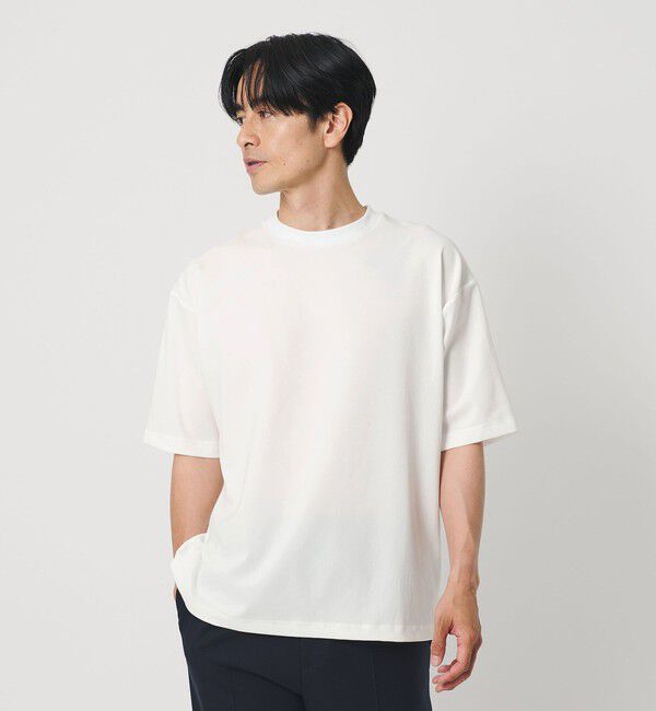 BEAUTY&YOUTH UNITED ARROWS「フラックス ライク アジャスト クルーネック Tシャツ 吸水速乾 ストレッチ 通気性」|Tシャツ・カットソー|