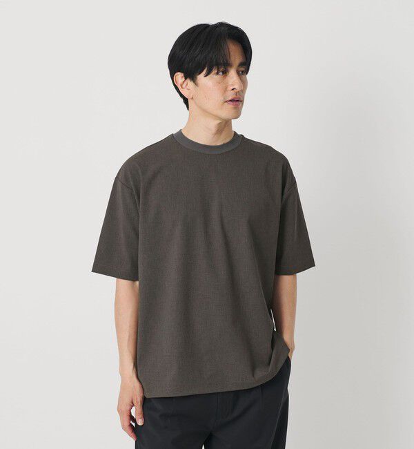 BEAUTY&YOUTH UNITED ARROWS「フラックス ライク アジャスト クルーネック Tシャツ 吸水速乾 ストレッチ 通気性」|Tシャツ・カットソー|