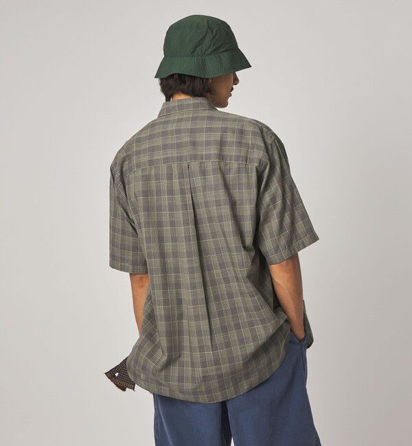 STEVEN ALAN「＜Steven Alan＞ スラブ チェック レギュラーカラー ショートスリーブ シャツ」|シャツ・ブラウス|
