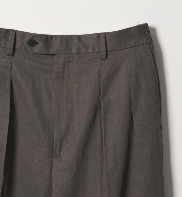 STEVEN ALAN「＜Steven Alan＞ コットン/リネン イン ツープリーツ ドレス トラウザーズ ハーフイージー II」|スラックス|