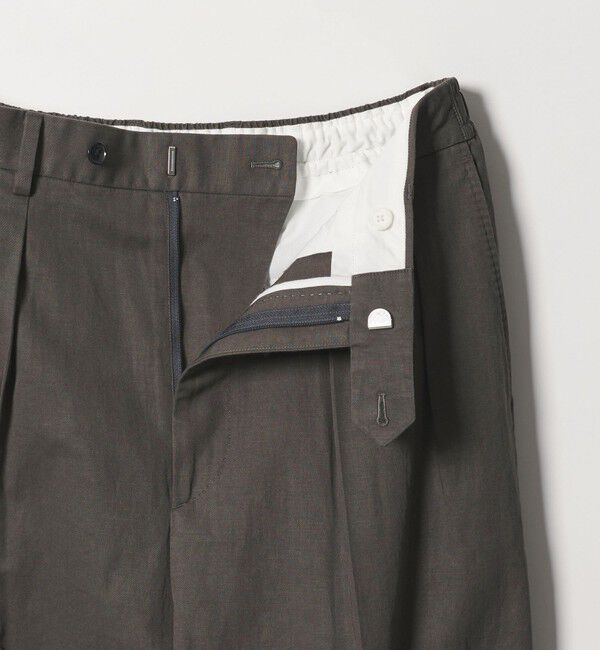 STEVEN ALAN「＜Steven Alan＞ コットン/リネン イン ツープリーツ ドレス トラウザーズ ハーフイージー II」|スラックス|