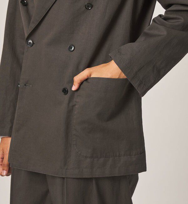STEVEN ALAN「＜Steven Alan＞ コットン/リネン ツイル ダブルブレステッド 6B ジャケット」|テーラードジャケット|