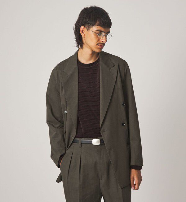 STEVEN ALAN「＜Steven Alan＞ コットン/リネン ツイル ダブルブレステッド 6B ジャケット」|テーラードジャケット|