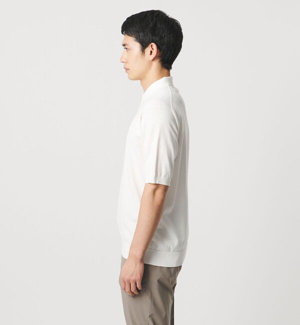 UNITED ARROWS「ショートスリーブ ニットポロシャツ UA COZY ウォッシャブル 抗菌防臭」|ポロシャツ|