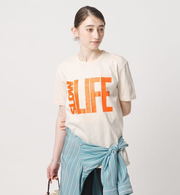 UNITED ARROWS「【別注】＜MIXTA＞SLOW LIFE Tシャツ NATURAL」|Tシャツ・カットソー|