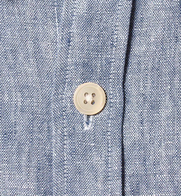 UNITED ARROWS「＜District＞リネン オックスフォード ２ポケット レギュラーカラーシャツ」|カーディガン|