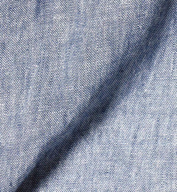 UNITED ARROWS「＜District＞リネン オックスフォード ２ポケット レギュラーカラーシャツ」|カーディガン|