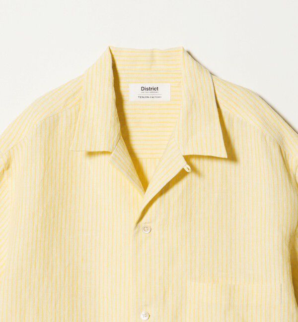 UNITED ARROWS「＜District＞リネン オックスフォード オープンカラーシャツ」|シャツ・ブラウス|