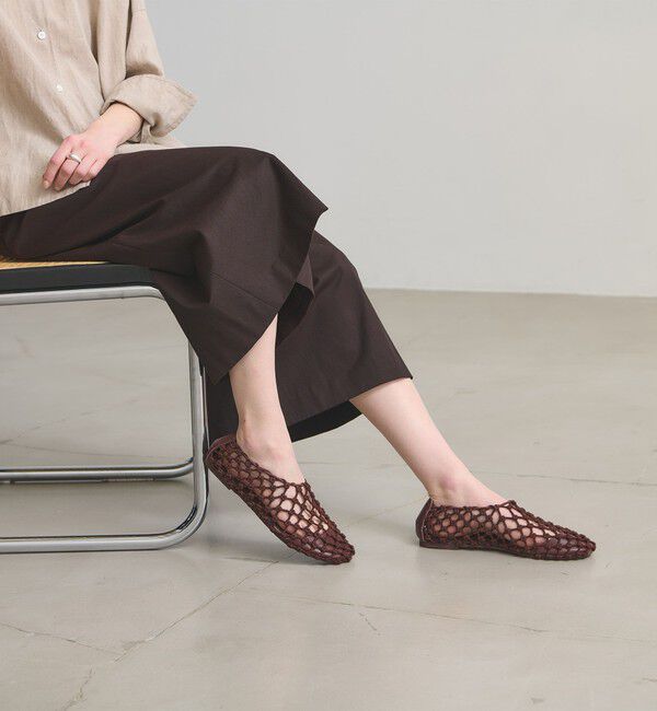 UNITED ARROWS「コード フラットシューズ」|バレエシューズ|MD.BROWN