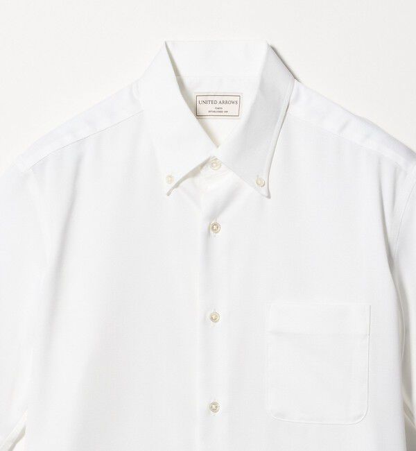 UNITED ARROWS「イージーケア AG パナマ ショートスリーブ ボタンダウンカラーシャツ 抗菌防臭 通気性」|シャツ・ブラウス|